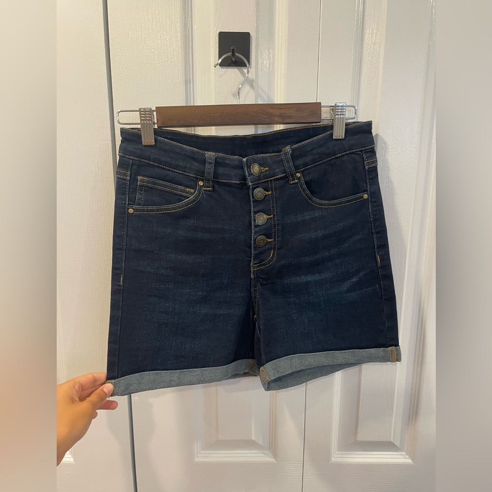 grace & lace button fly jean shorts